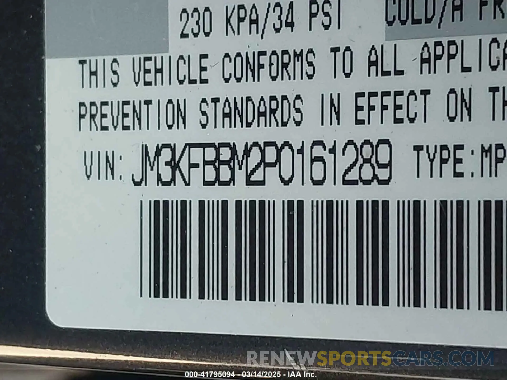 9 fotografías del automóvil dañado JM3KFBBM2P0161289 MAZDA CX-5 2023