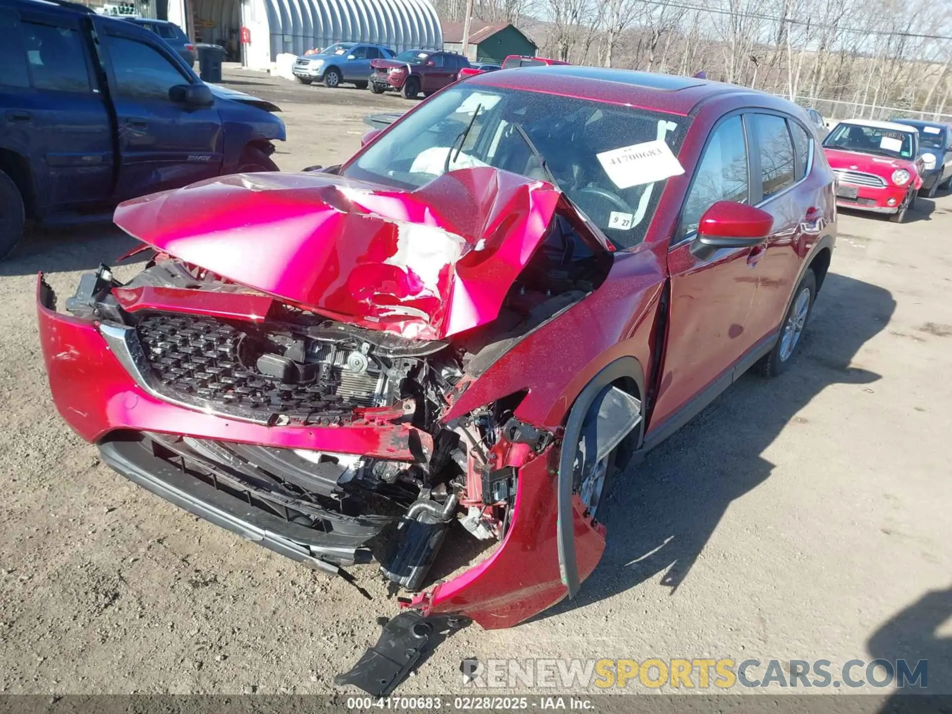 2 fotografías del automóvil dañado JM3KFBCM6P0101613 MAZDA CX-5 2023