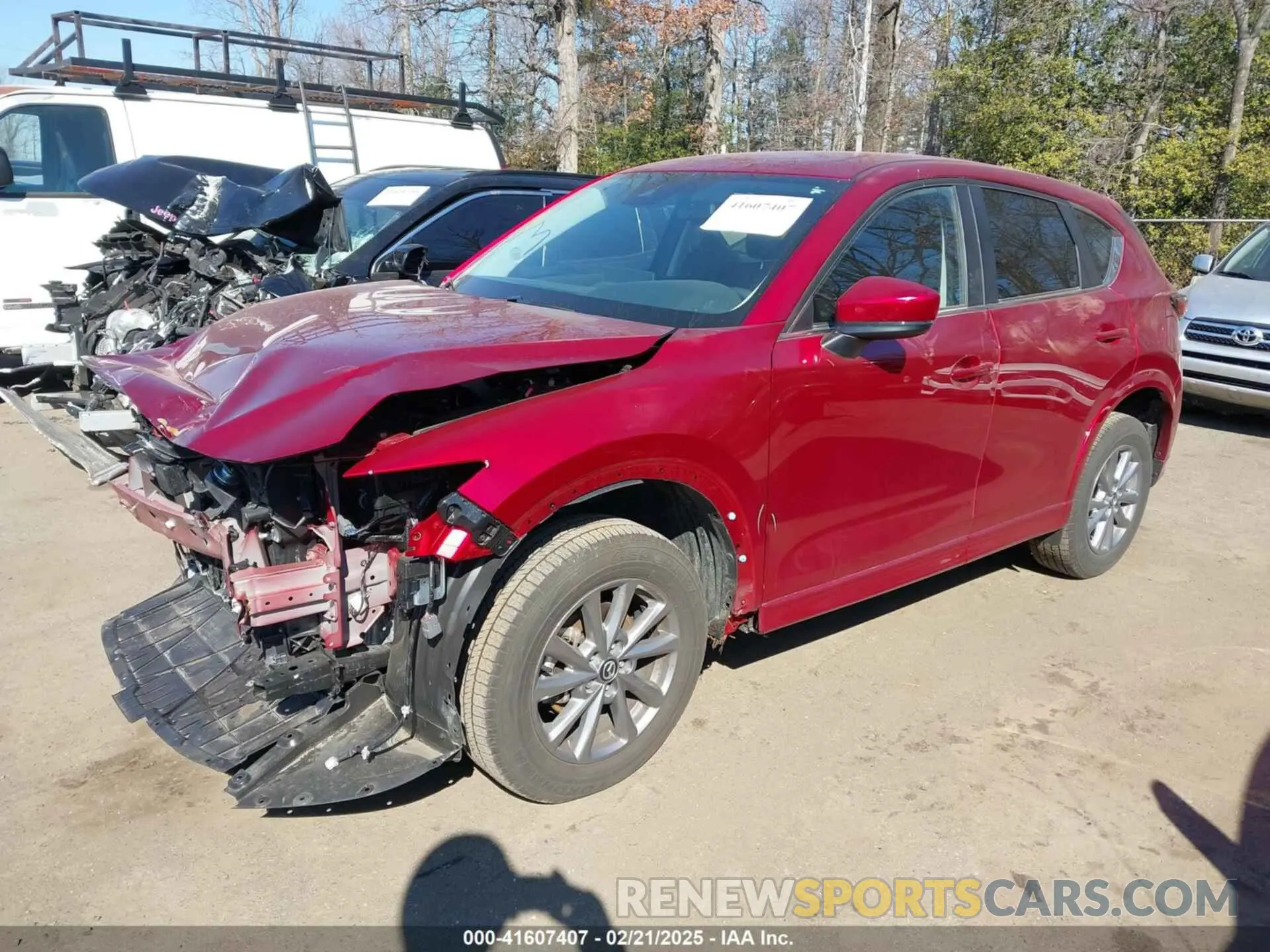 2 fotografías del automóvil dañado JM3KFBBL7R0410809 MAZDA CX-5 2024