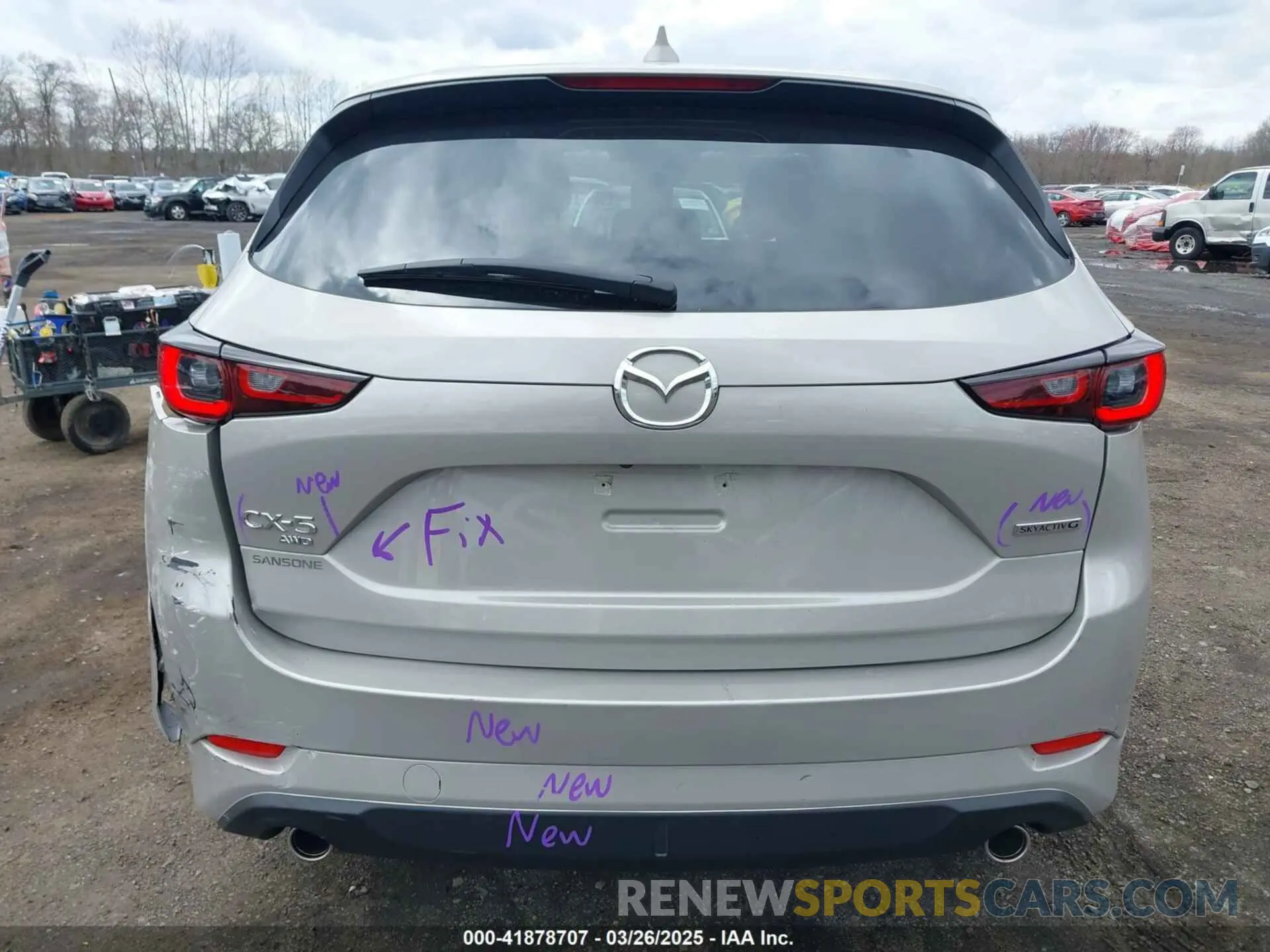 18 fotografías del automóvil dañado JM3KFBBL8R0483056 MAZDA CX-5 2024
