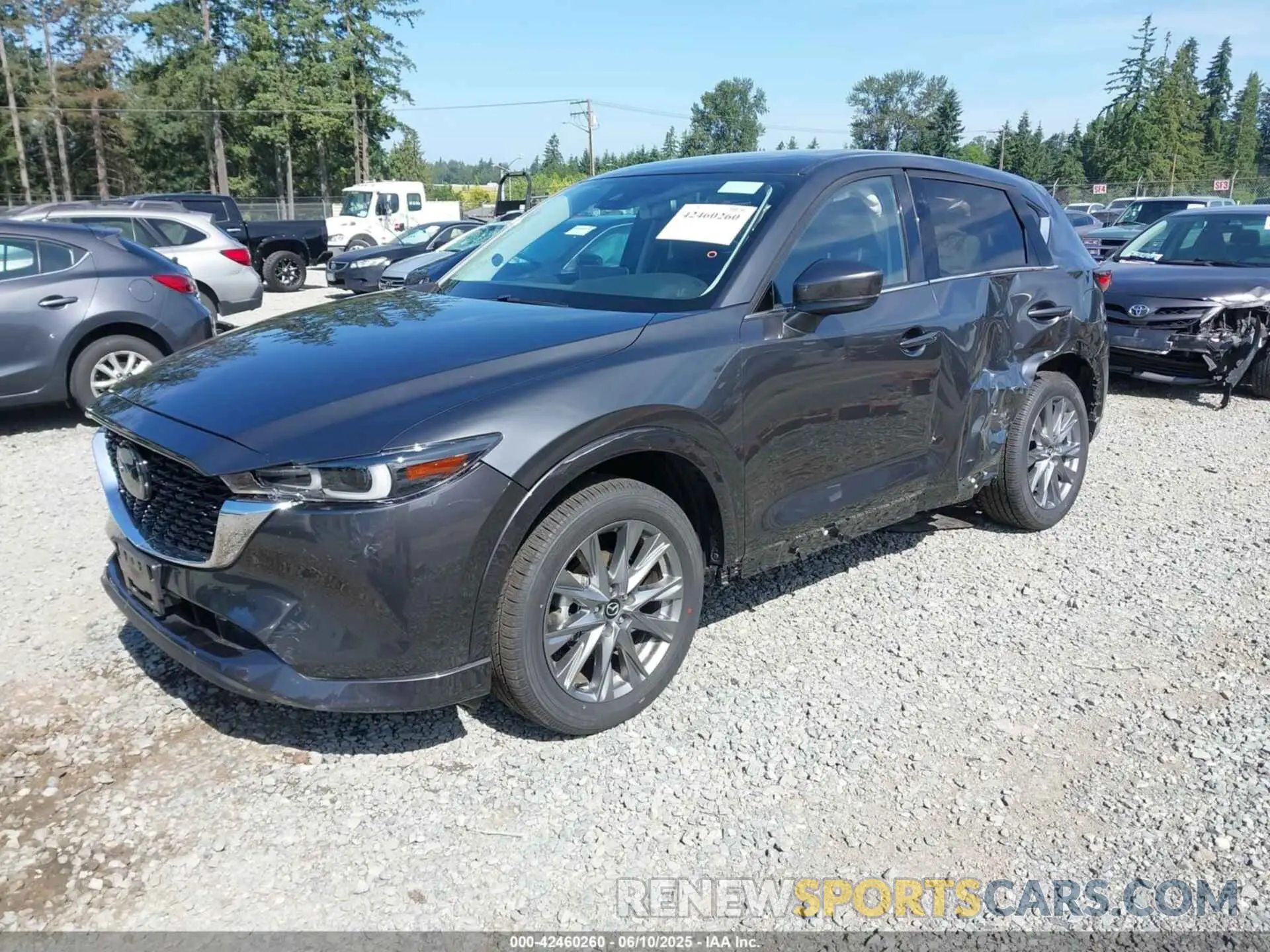 2 fotografías del automóvil dañado JM3KFBDL7R0474670 MAZDA CX-5 2024