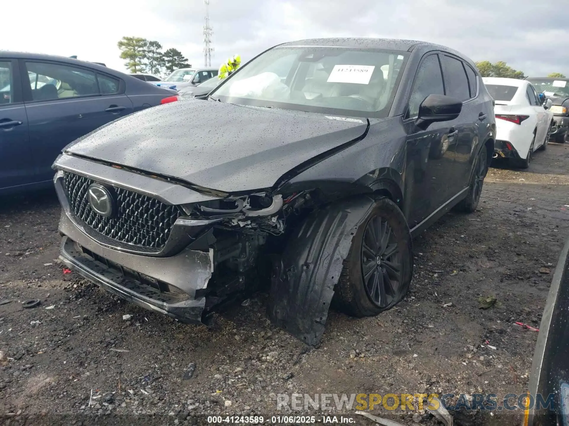 2 fotografías del automóvil dañado JM3KFBDY2R0390042 MAZDA CX-5 2024