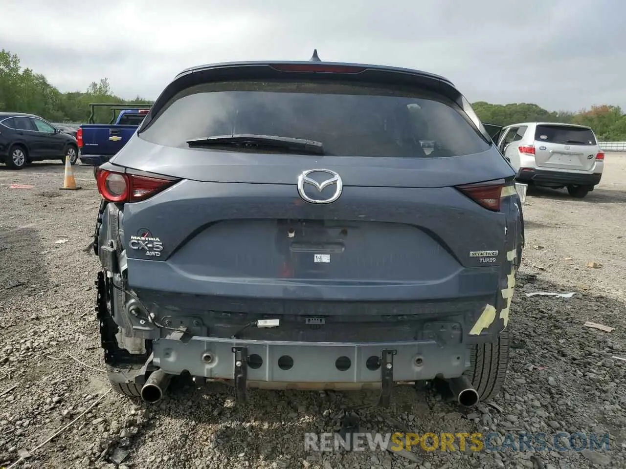 6 fotografías del automóvil dañado JM3KFBCY3M0378847 MAZDA CX-5 CARBO 2021