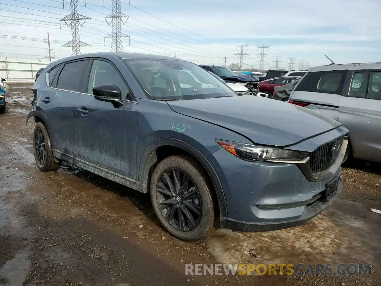 4 fotografías del automóvil dañado JM3KFBCY4M0467553 MAZDA CX-5 CARBO 2021