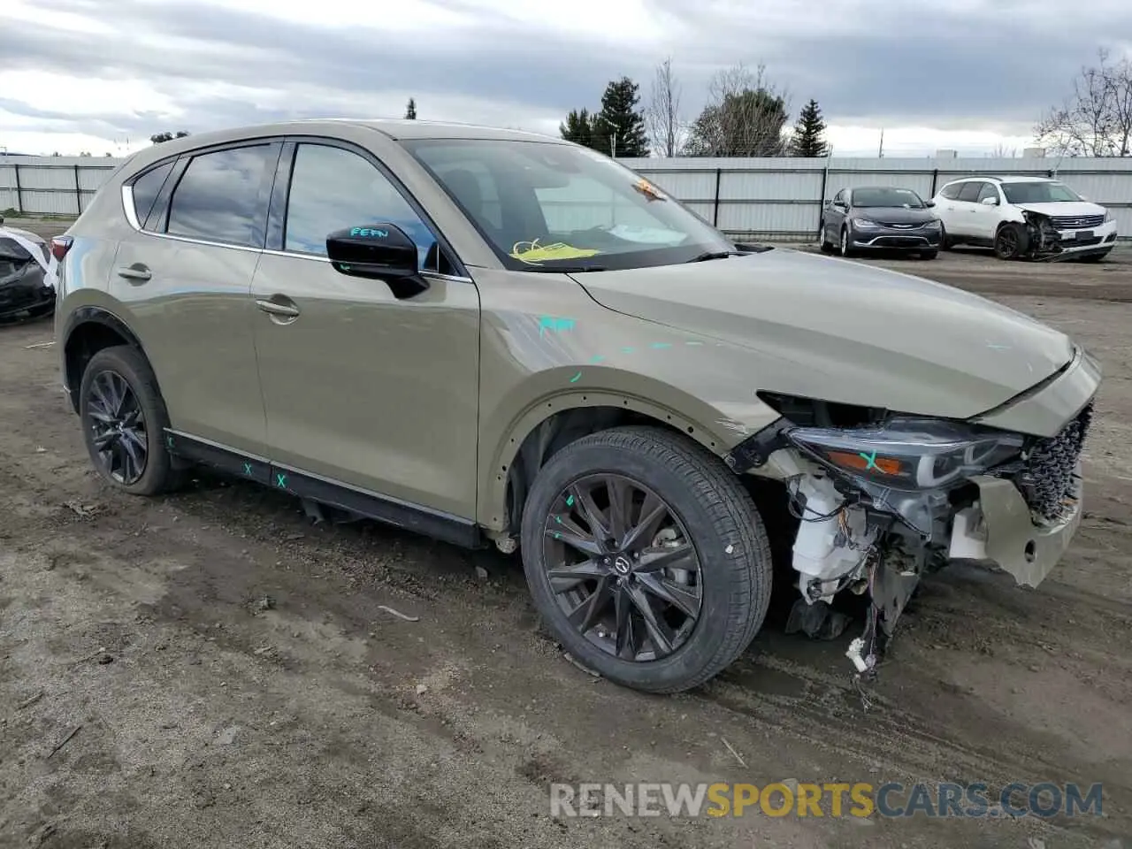 4 fotografías del automóvil dañado JM3KFBAY5R0403872 MAZDA CX-5 CARBO 2024