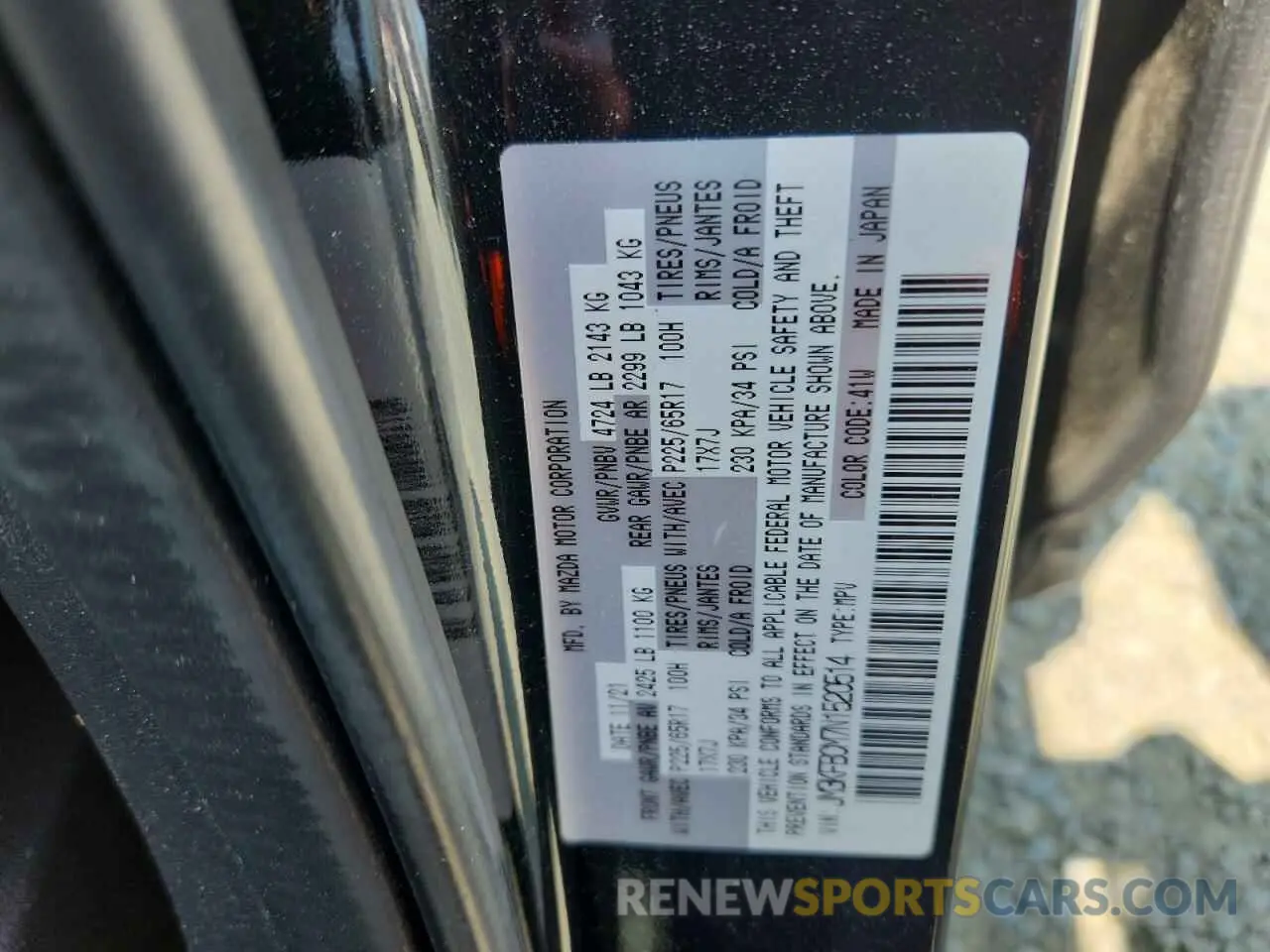 14 fotografías del automóvil dañado JM3KFBCM7N1520514 MAZDA CX-5 PREFE 2022