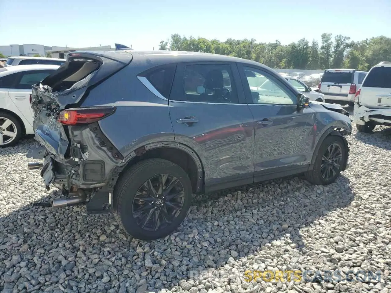 3 fotografías del automóvil dañado JM3KFBCM1P0145003 MAZDA CX-5 PREFE 2023