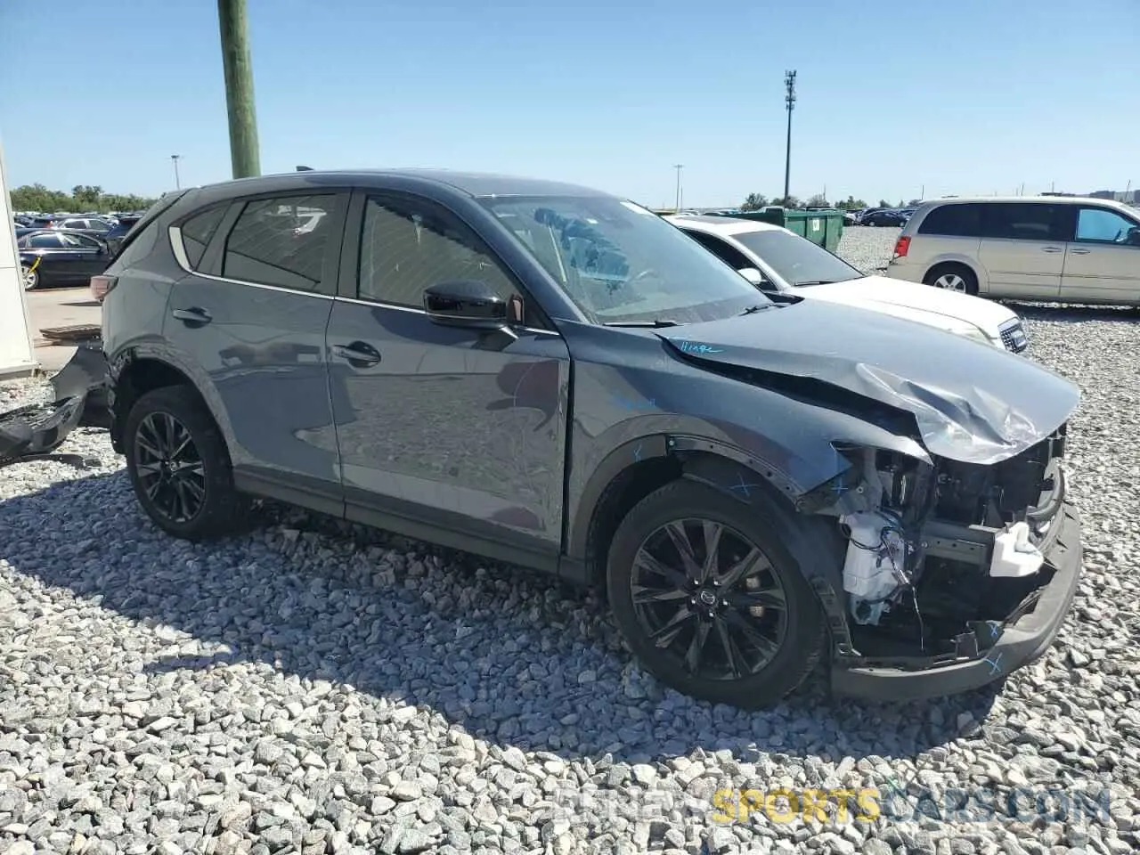 4 fotografías del automóvil dañado JM3KFBCM1P0145003 MAZDA CX-5 PREFE 2023