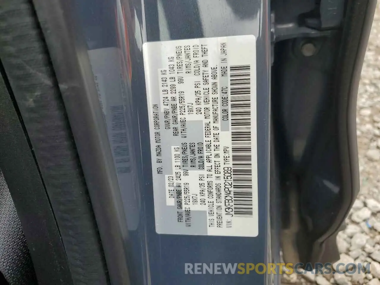 13 fotografías del automóvil dañado JM3KFBCM4P0215089 MAZDA CX-5 PREFE 2023