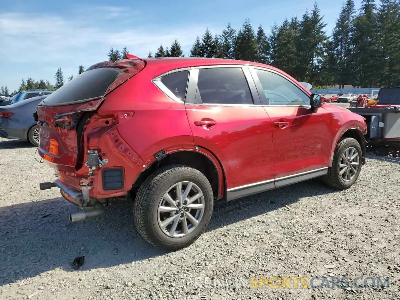 3 fotografías del automóvil dañado JM3KFBCM4P0270884 MAZDA CX-5 PREFE 2023