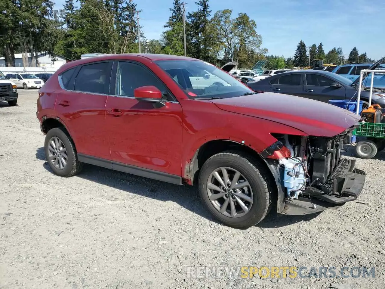 4 fotografías del automóvil dañado JM3KFBCM4P0270884 MAZDA CX-5 PREFE 2023