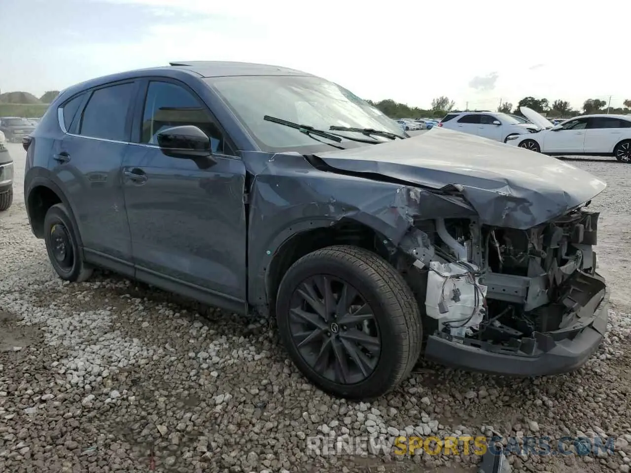 4 fotografías del automóvil dañado JM3KFBCM6P0188459 MAZDA CX-5 PREFE 2023