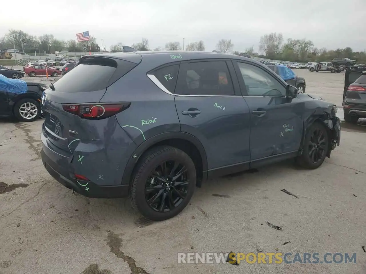 3 fotografías del automóvil dañado JM3KFBCL2R0509147 MAZDA CX-5 PREFE 2024