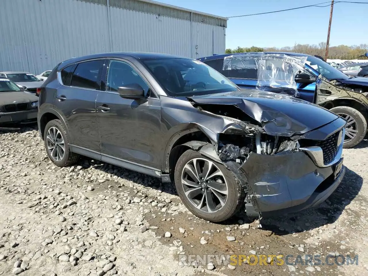 4 fotografías del automóvil dañado JM3KFBDM5N1525080 MAZDA CX-5 PREMI 2022