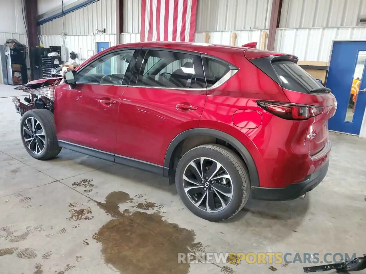 2 fotografías del automóvil dañado JM3KFBEM1N1606673 MAZDA CX-5 PREMI 2022