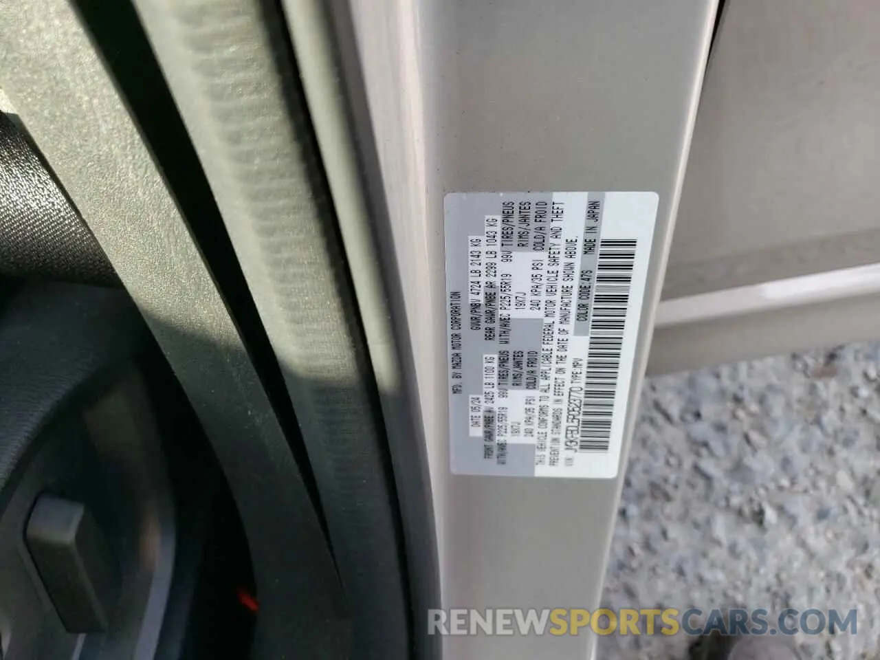 13 fotografías del automóvil dañado JM3KFBDL5R0523770 MAZDA CX-5 PREMI 2024