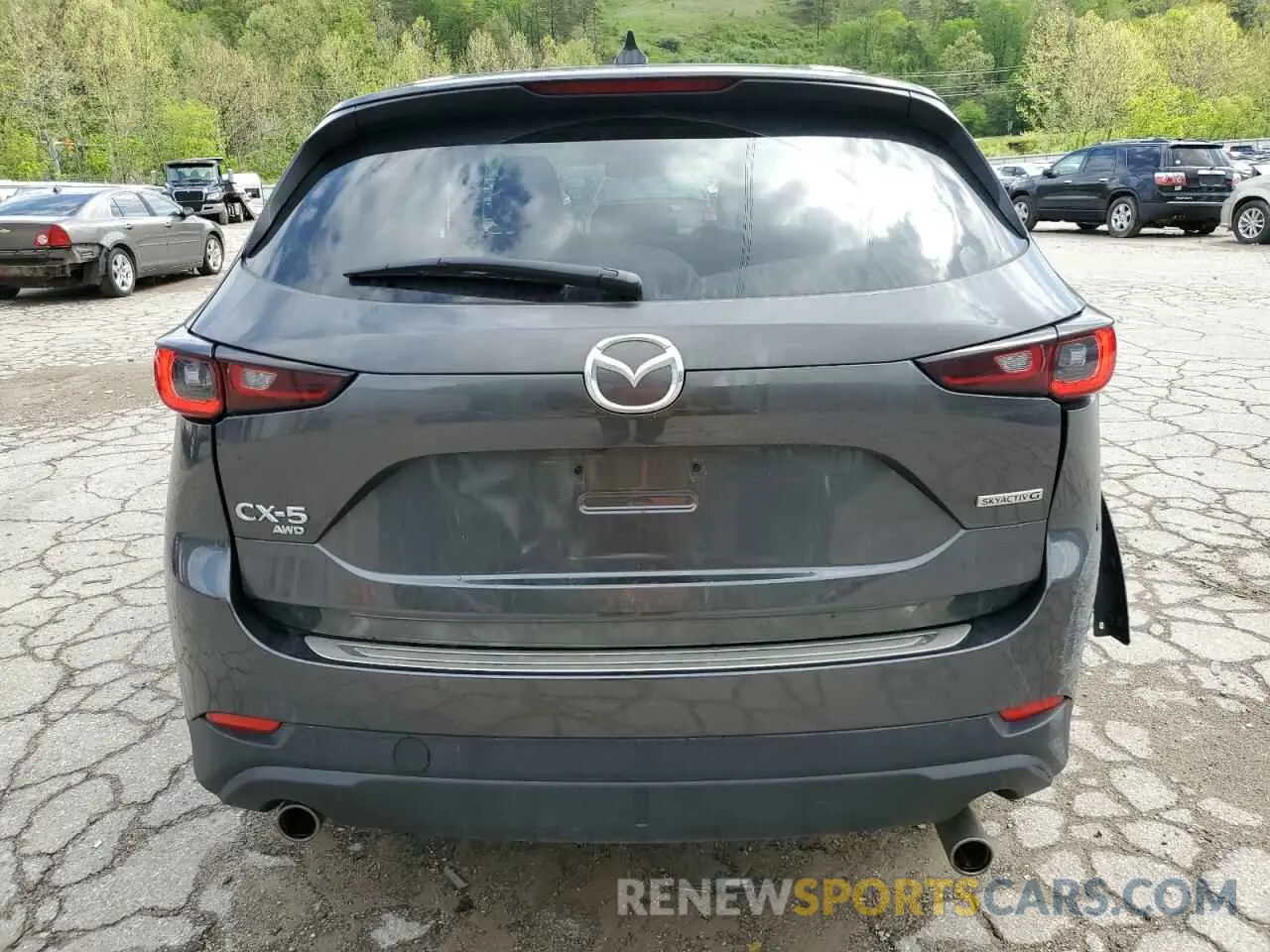 6 fotografías del automóvil dañado JM3KFBBM5N0613975 MAZDA CX-5 SELEC 2022