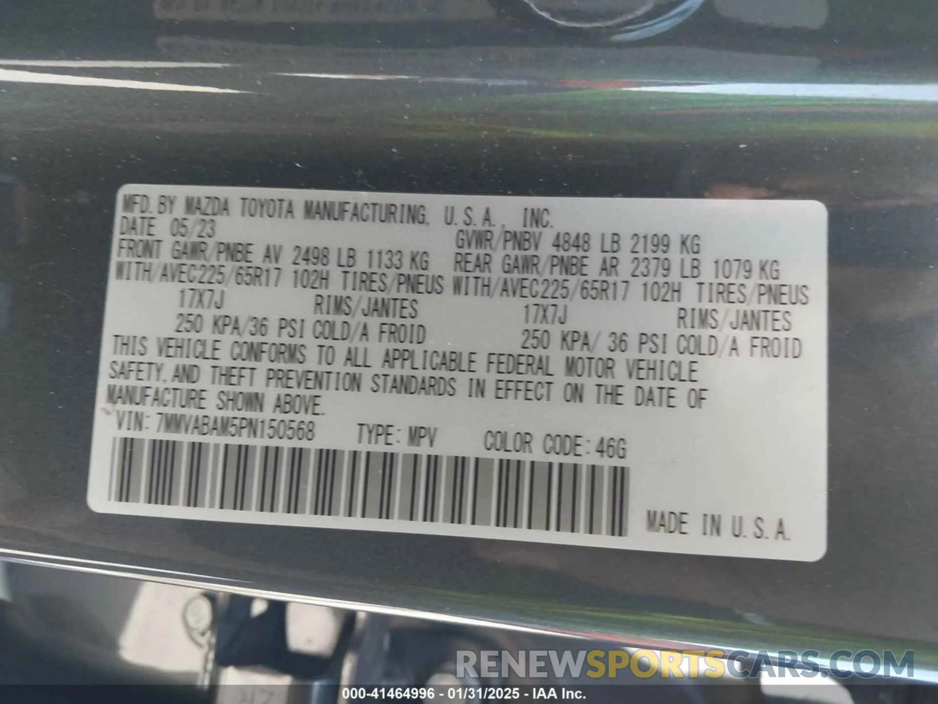 9 fotografías del automóvil dañado 7MMVABAM5PN150568 MAZDA CX-50 2023