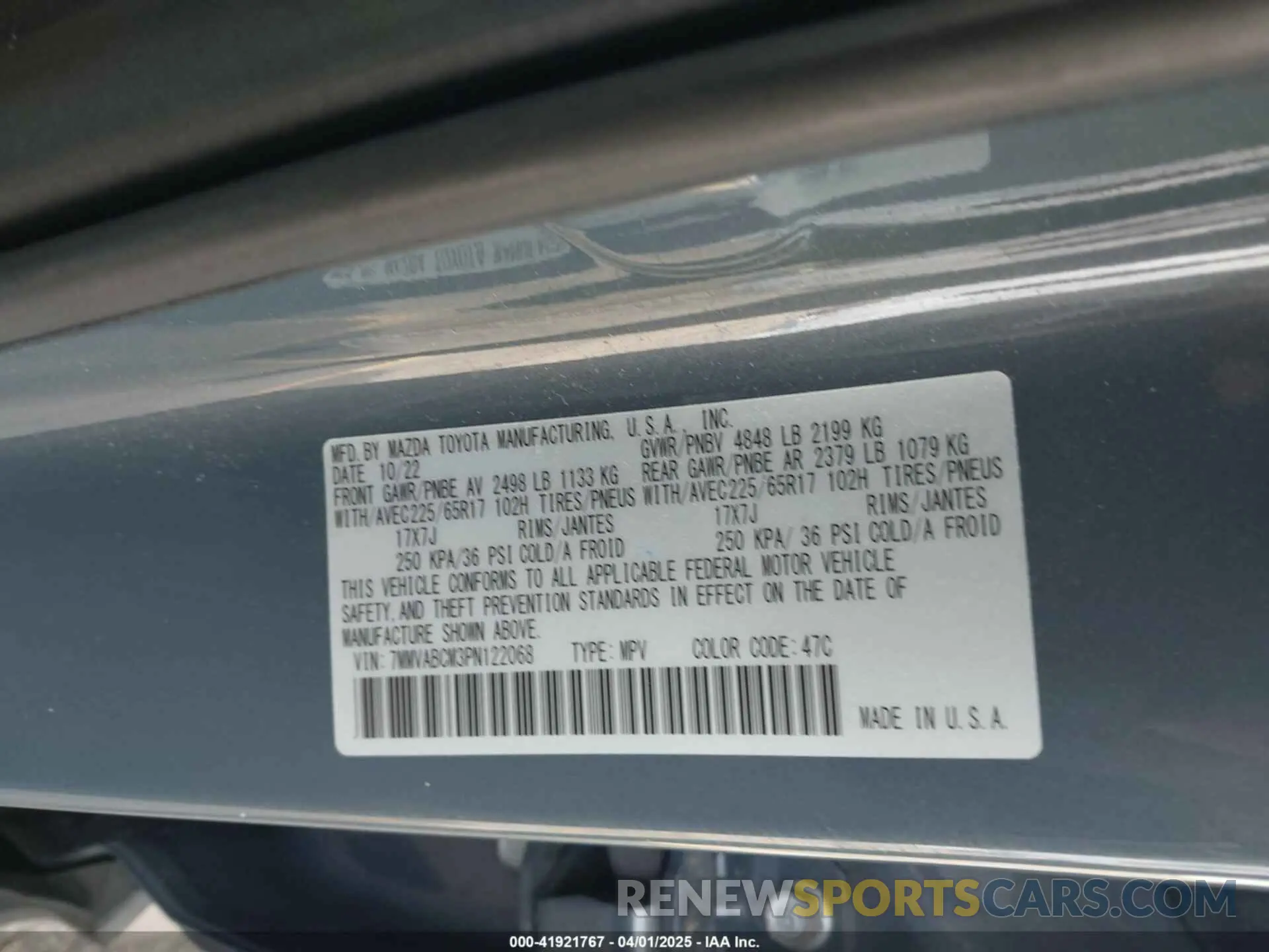9 fotografías del automóvil dañado 7MMVABCM3PN122068 MAZDA CX-50 2023