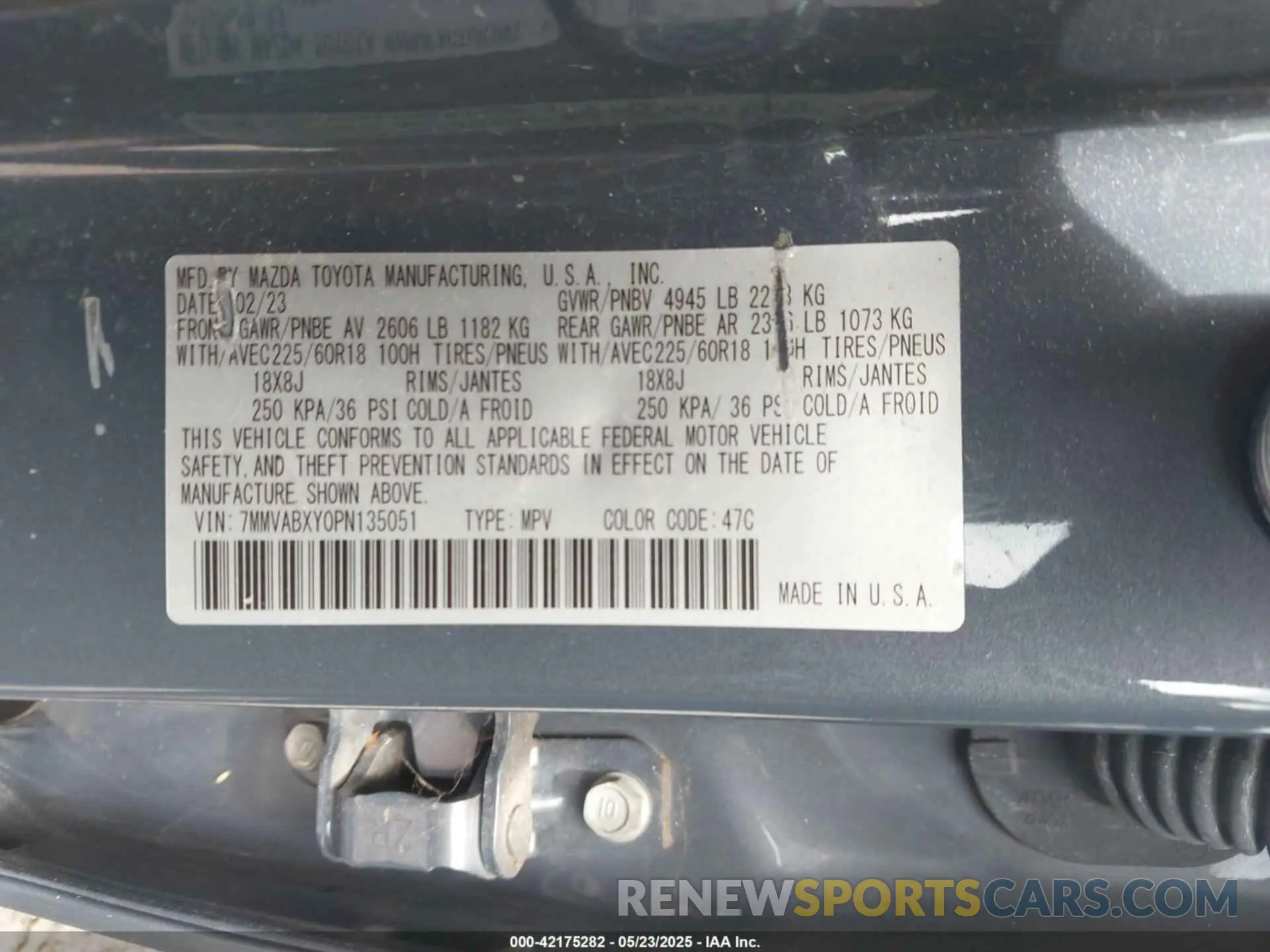 9 fotografías del automóvil dañado 7MMVABXY0PN135051 MAZDA CX-50 2023
