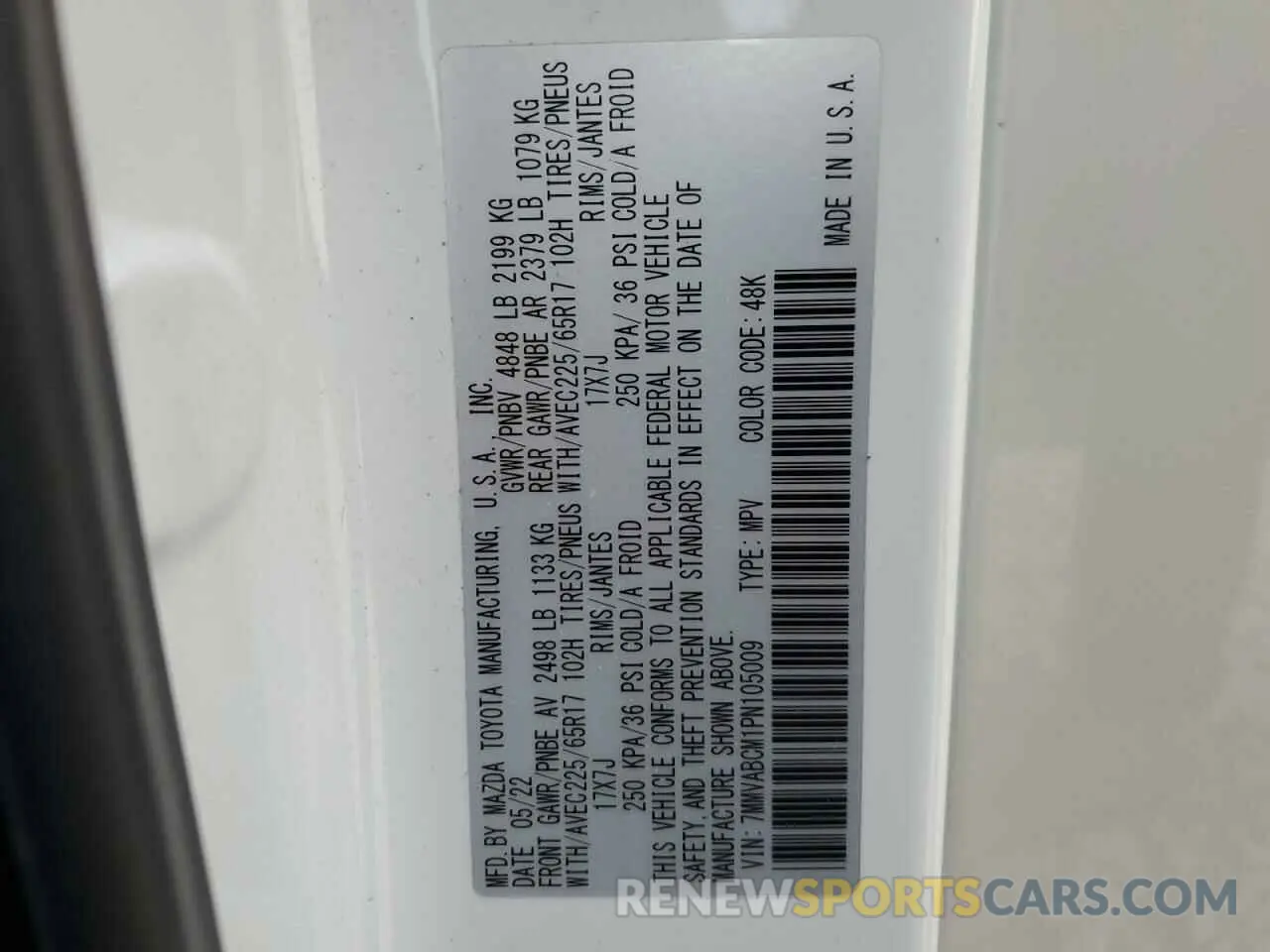 14 fotografías del automóvil dañado 7MMVABCM1PN105009 MAZDA CX-50 PREF 2023
