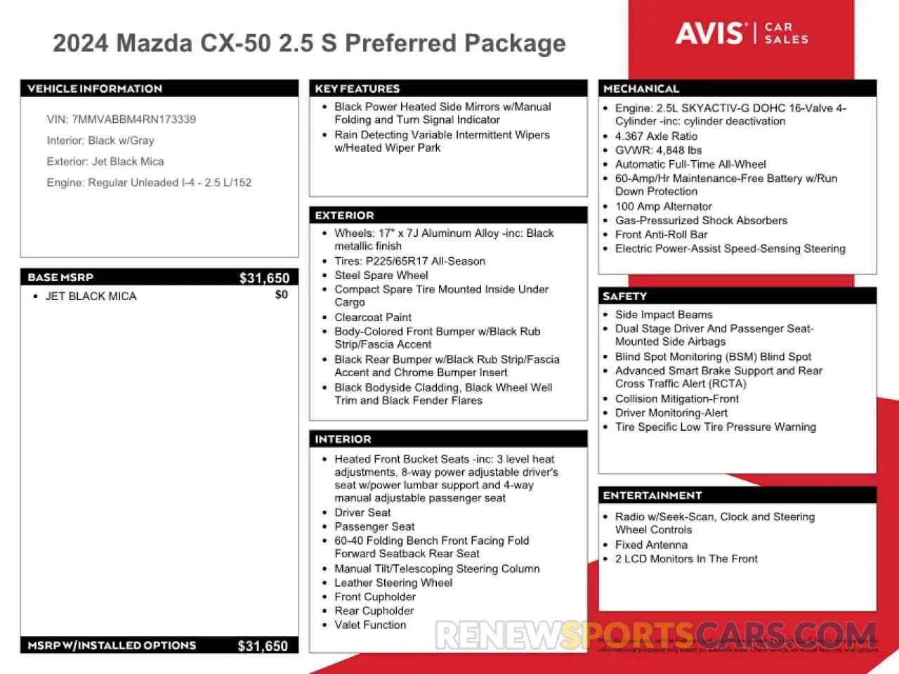 13 fotografías del automóvil dañado 7MMVABBM4RN173339 MAZDA CX-50 PREF 2024