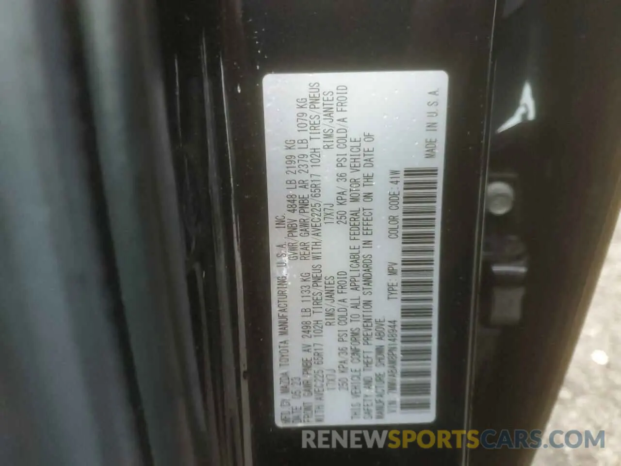 14 fotografías del automóvil dañado 7MMVABAM8PN148944 MAZDA CX-50 SELE 2023