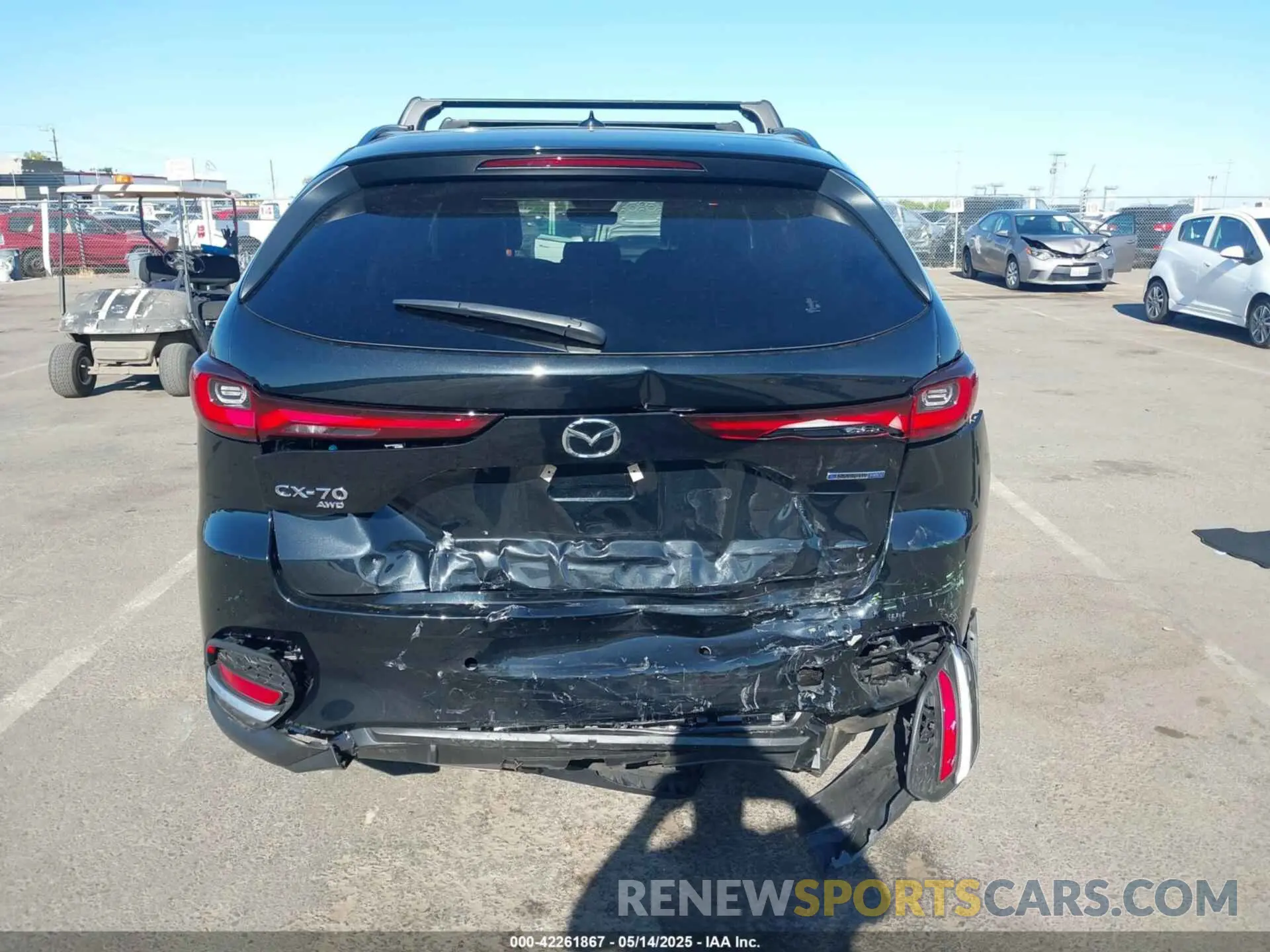16 fotografías del automóvil dañado JM3KJEHA8S1100304 MAZDA CX-70 PHEV 2025