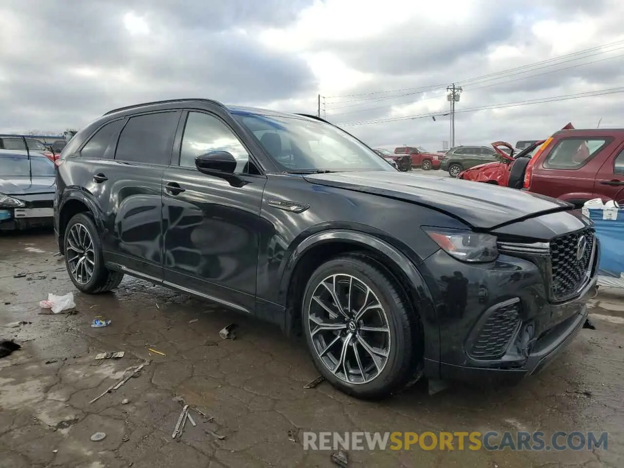 4 fotografías del automóvil dañado JM3KJDHC5S1110090 MAZDA CX-70 PREM 2025