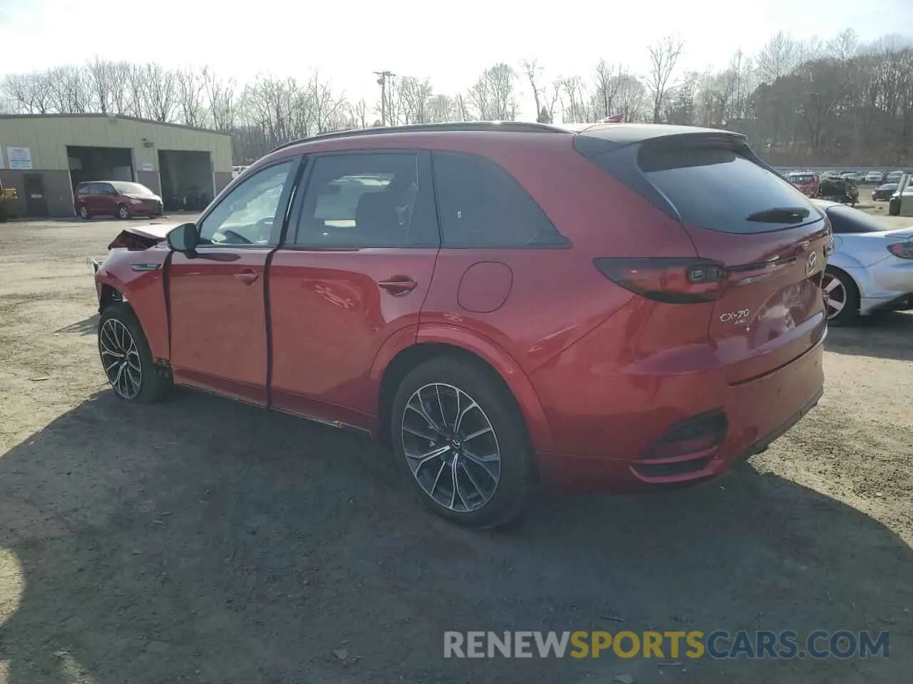 2 fotografías del automóvil dañado JM3KJDHC8S1104378 MAZDA CX-70 PREM 2025