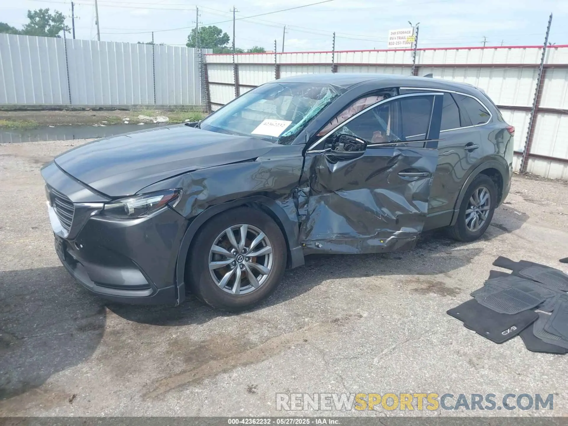2 fotografías del automóvil dañado JM3TCABY0K0327361 MAZDA CX-9 2019