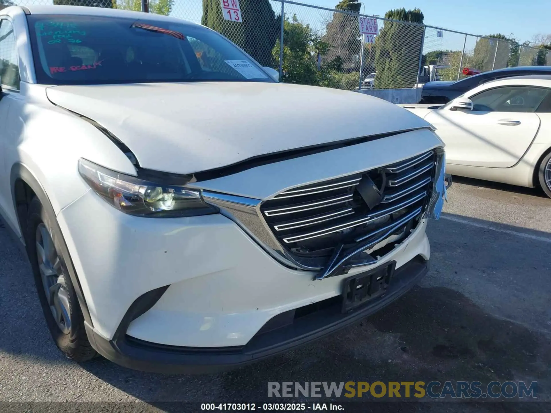 17 fotografías del automóvil dañado JM3TCABY9K0309019 MAZDA CX-9 2019