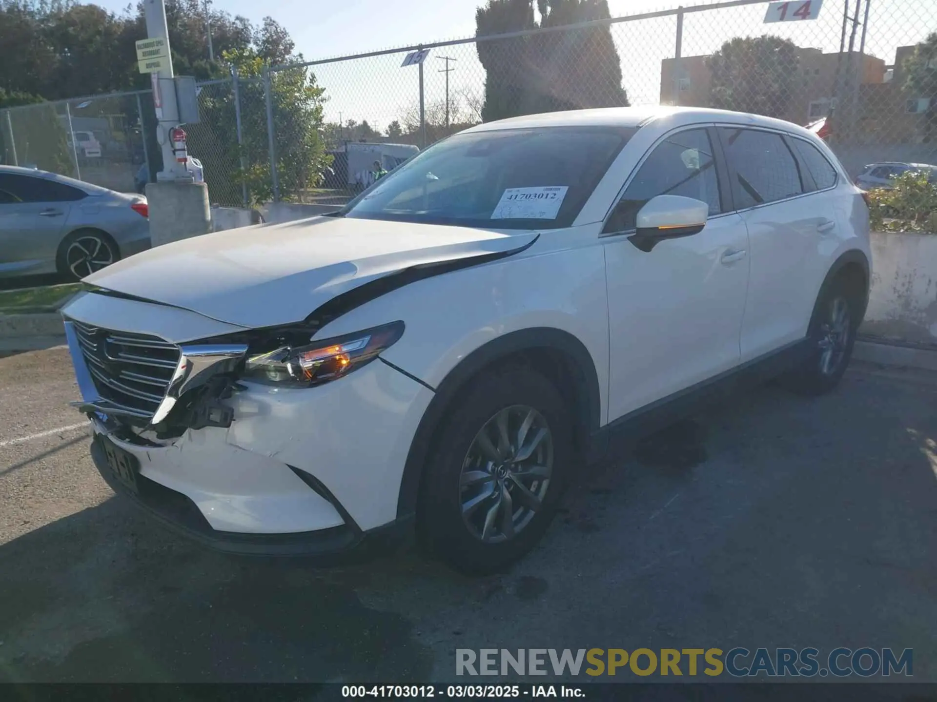 2 fotografías del automóvil dañado JM3TCABY9K0309019 MAZDA CX-9 2019