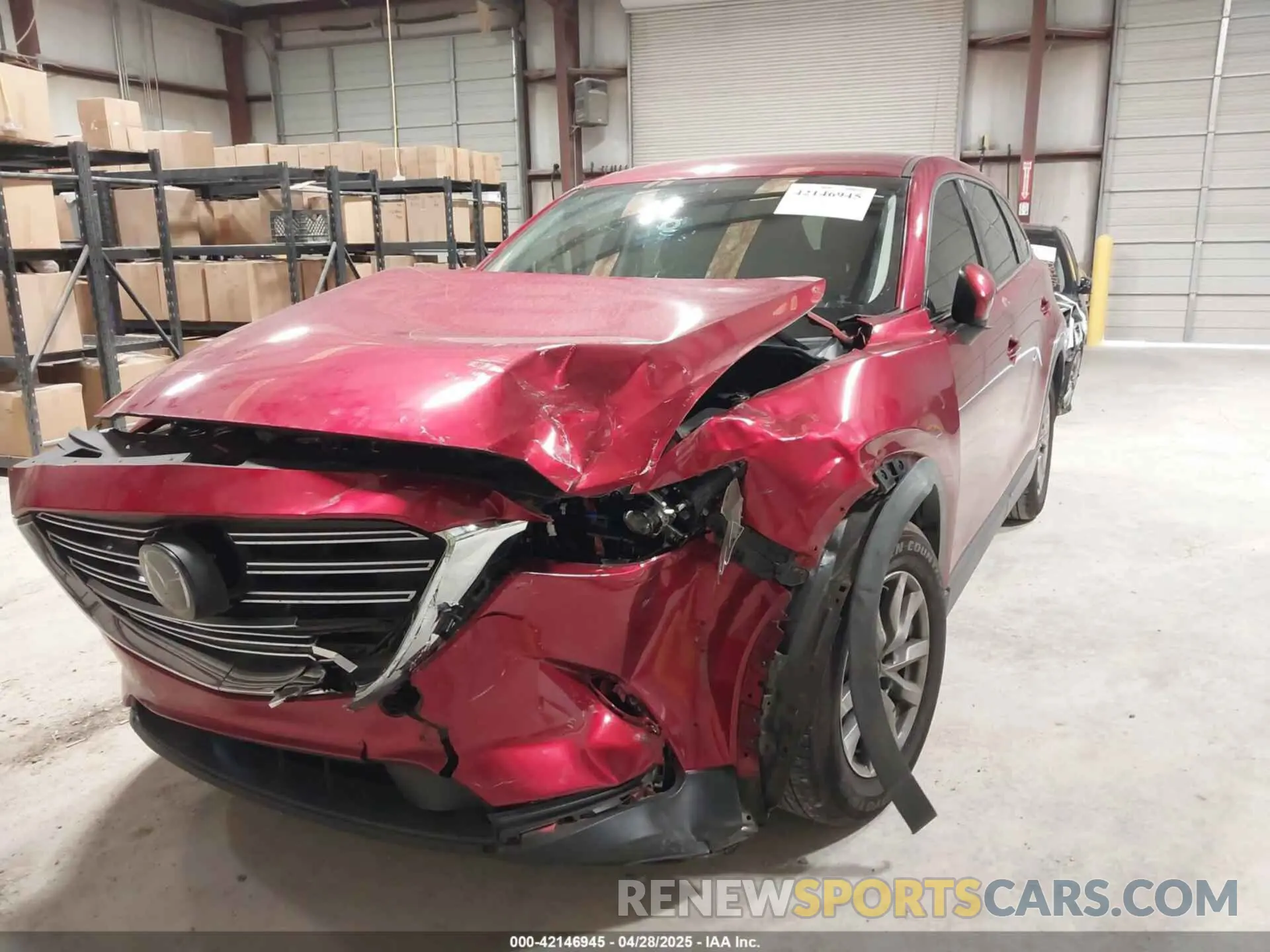6 fotografías del automóvil dañado JM3TCACY1K0331904 MAZDA CX-9 2019