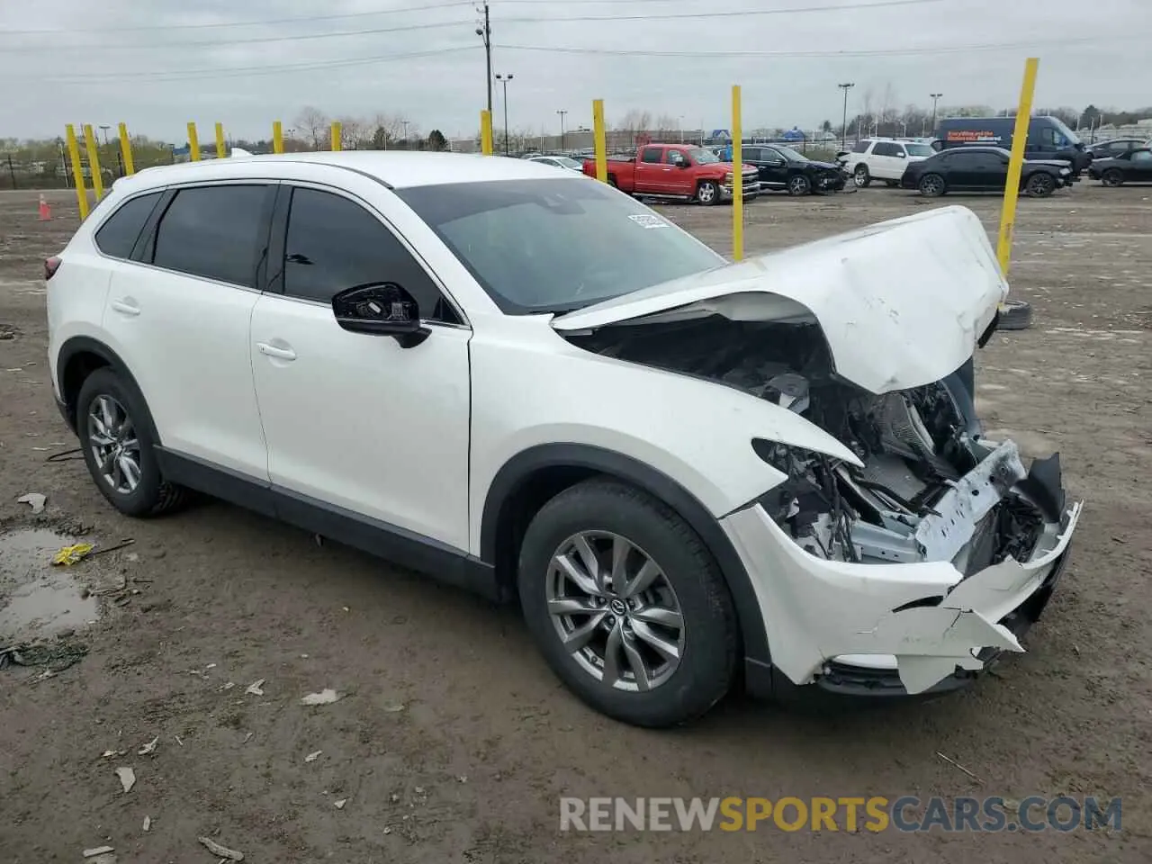 4 fotografías del automóvil dañado JM3TCACY2K0308230 MAZDA CX-9 2019