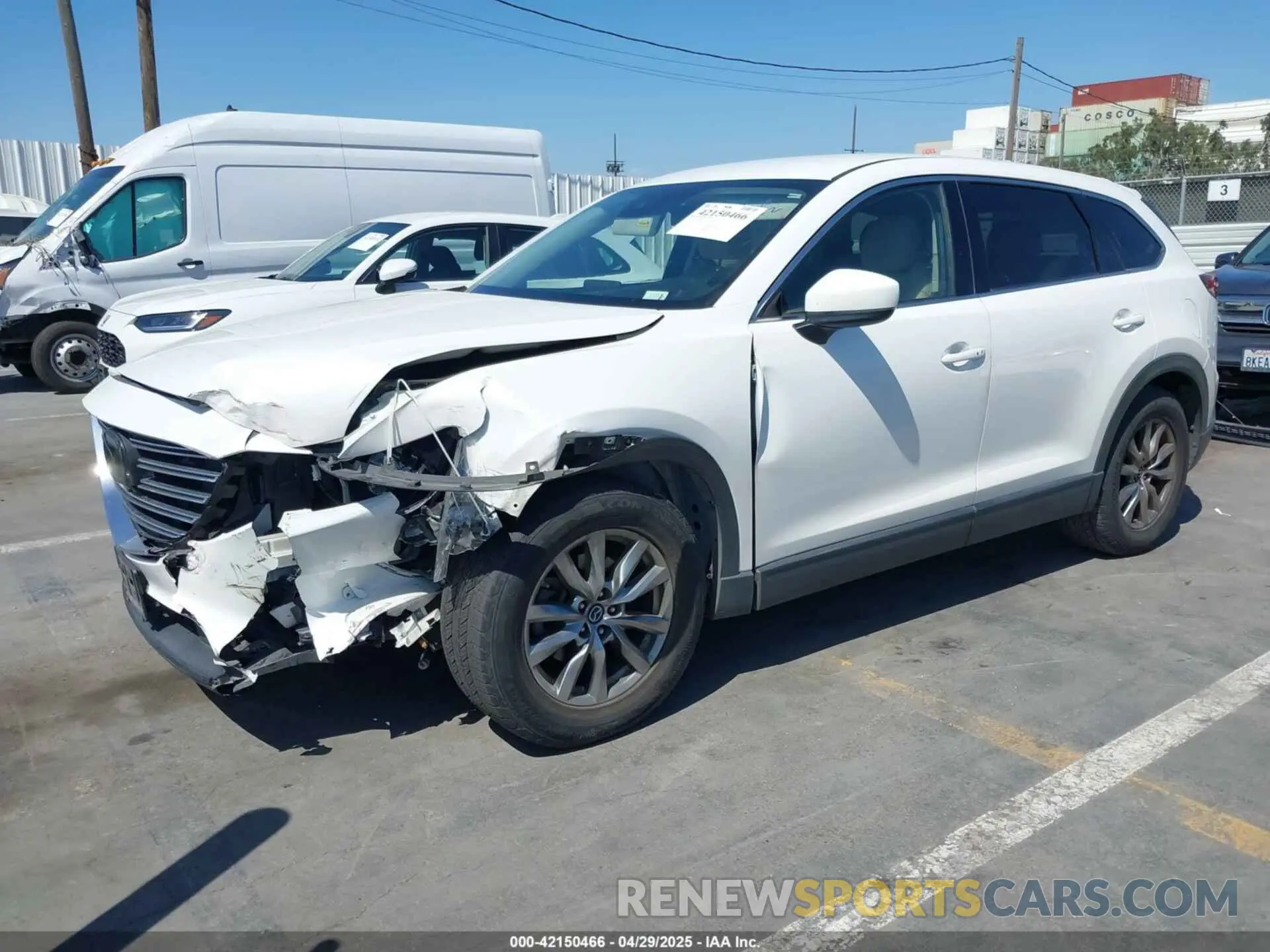 2 fotografías del automóvil dañado JM3TCACY5K0306424 MAZDA CX-9 2019