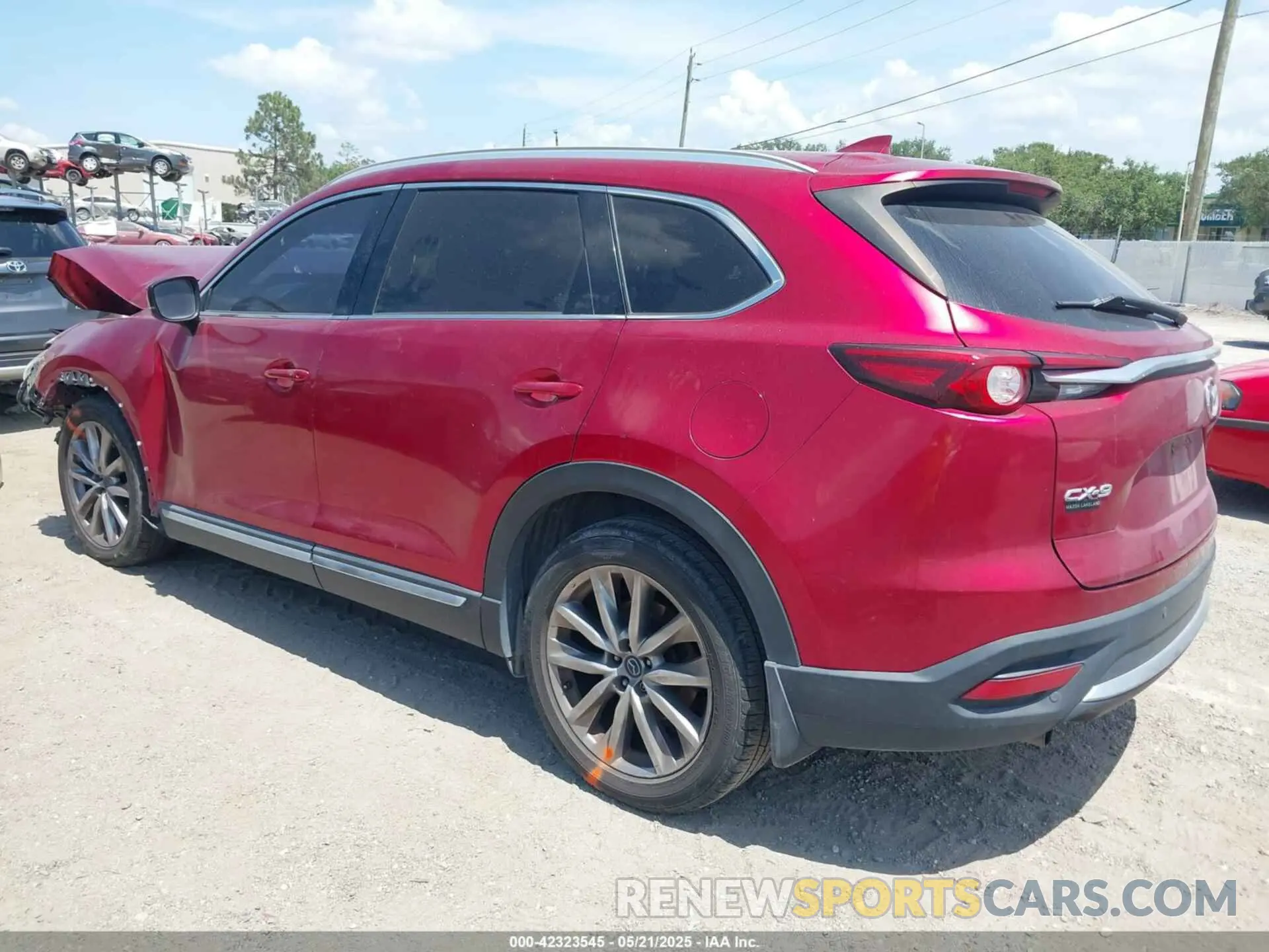 3 fotografías del automóvil dañado JM3TCADY5K0302436 MAZDA CX-9 2019