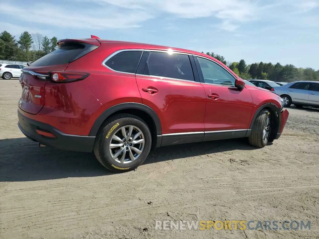 3 fotografías del automóvil dañado JM3TCBCY8K0326396 MAZDA CX-9 2019
