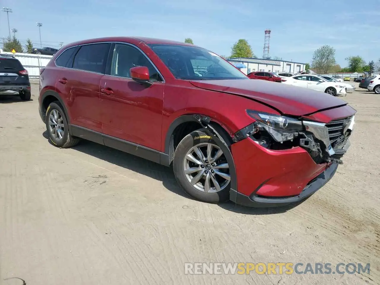 4 fotografías del automóvil dañado JM3TCBCY8K0326396 MAZDA CX-9 2019