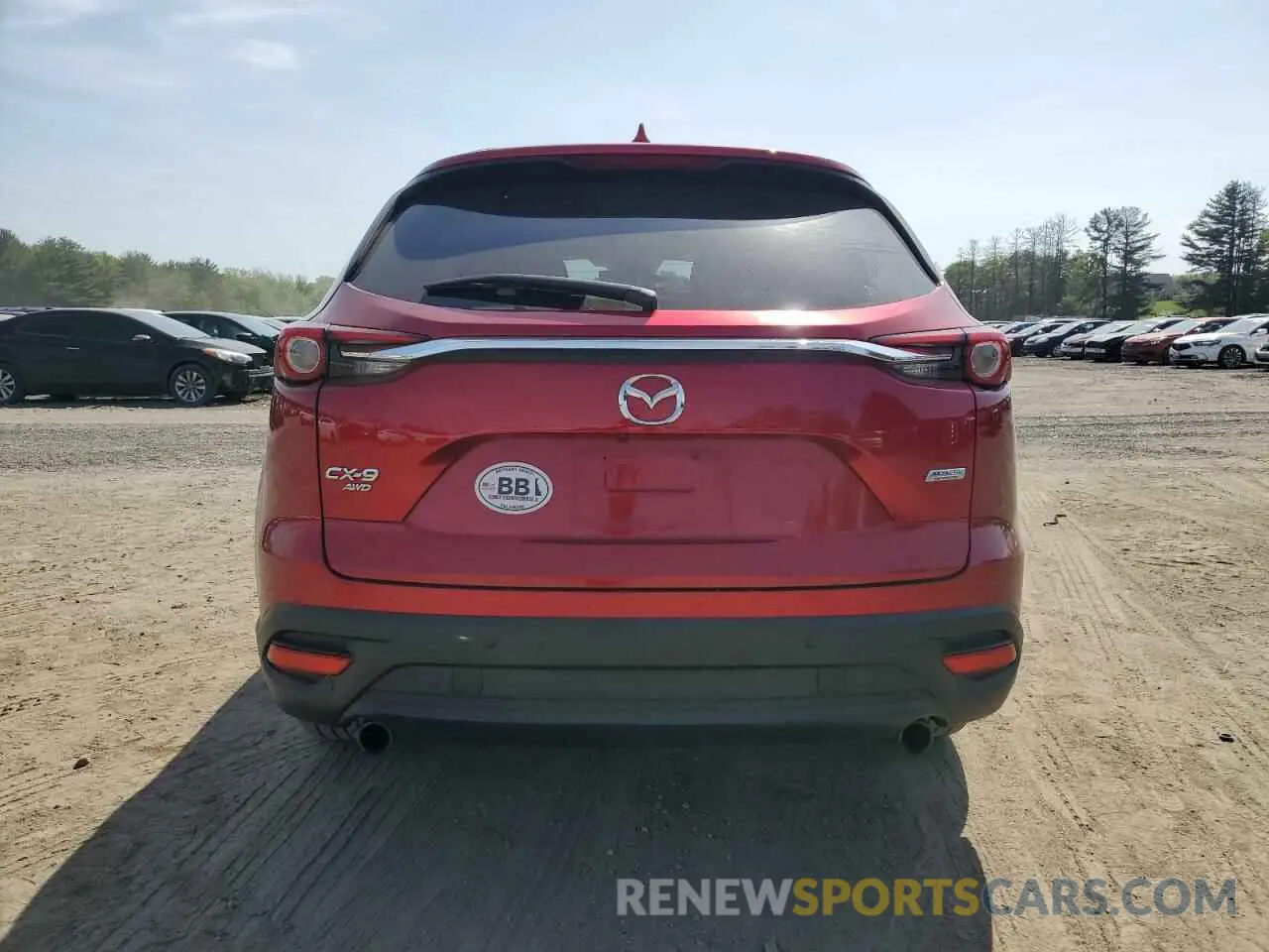 6 fotografías del automóvil dañado JM3TCBCY8K0326396 MAZDA CX-9 2019