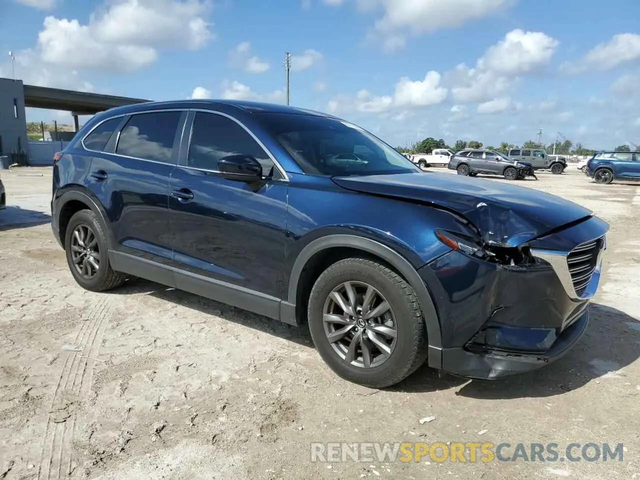4 fotografías del automóvil dañado JM3TCABY2L0415202 MAZDA CX-9 2020