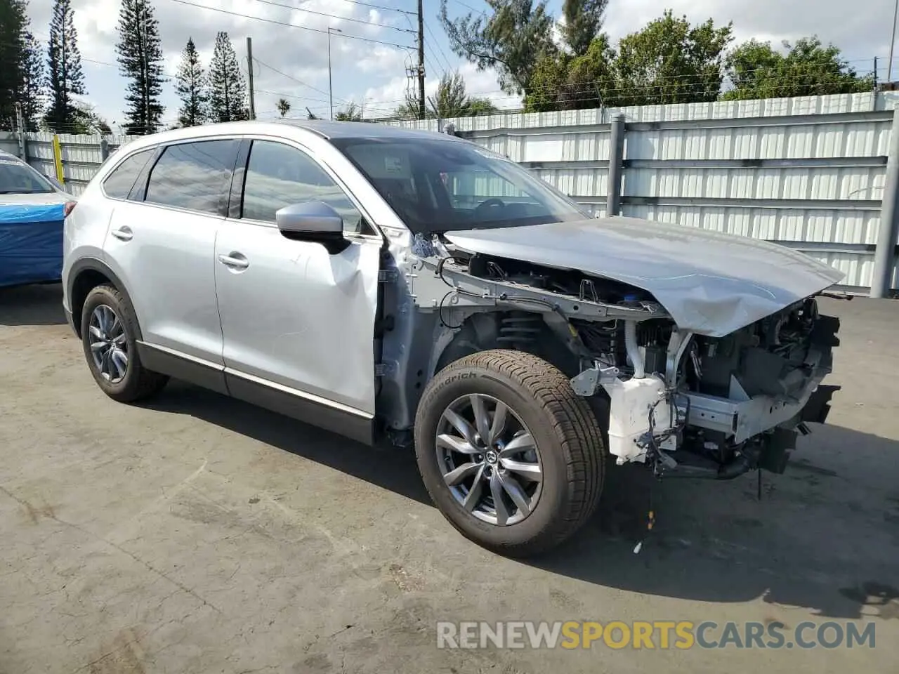 4 fotografías del automóvil dañado JM3TCACY0L0403256 MAZDA CX-9 2020