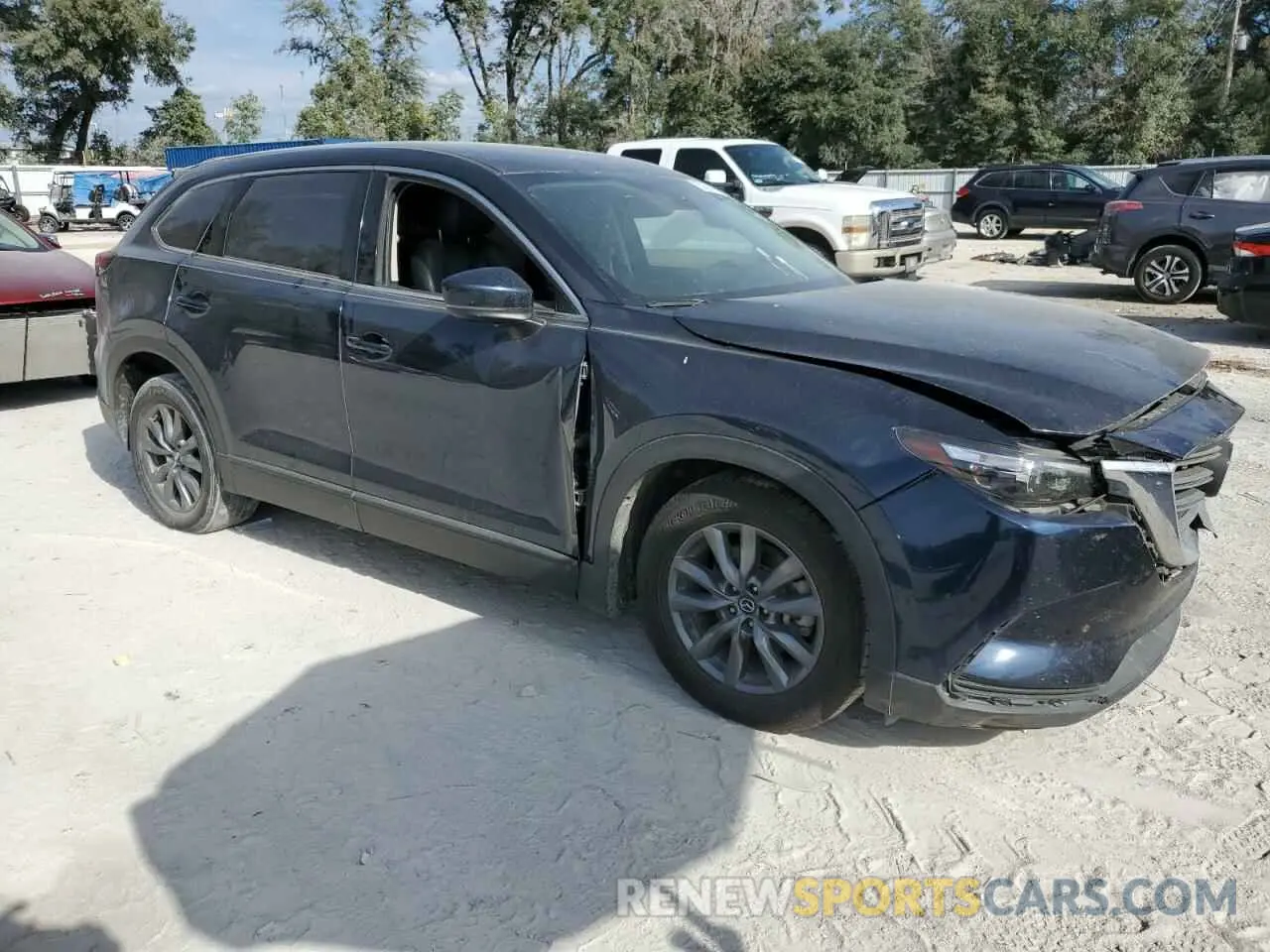 4 fotografías del automóvil dañado JM3TCACY0L0421773 MAZDA CX-9 2020