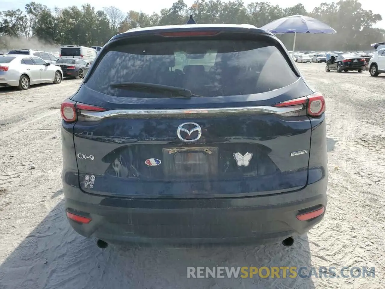 6 fotografías del automóvil dañado JM3TCACY0L0421773 MAZDA CX-9 2020