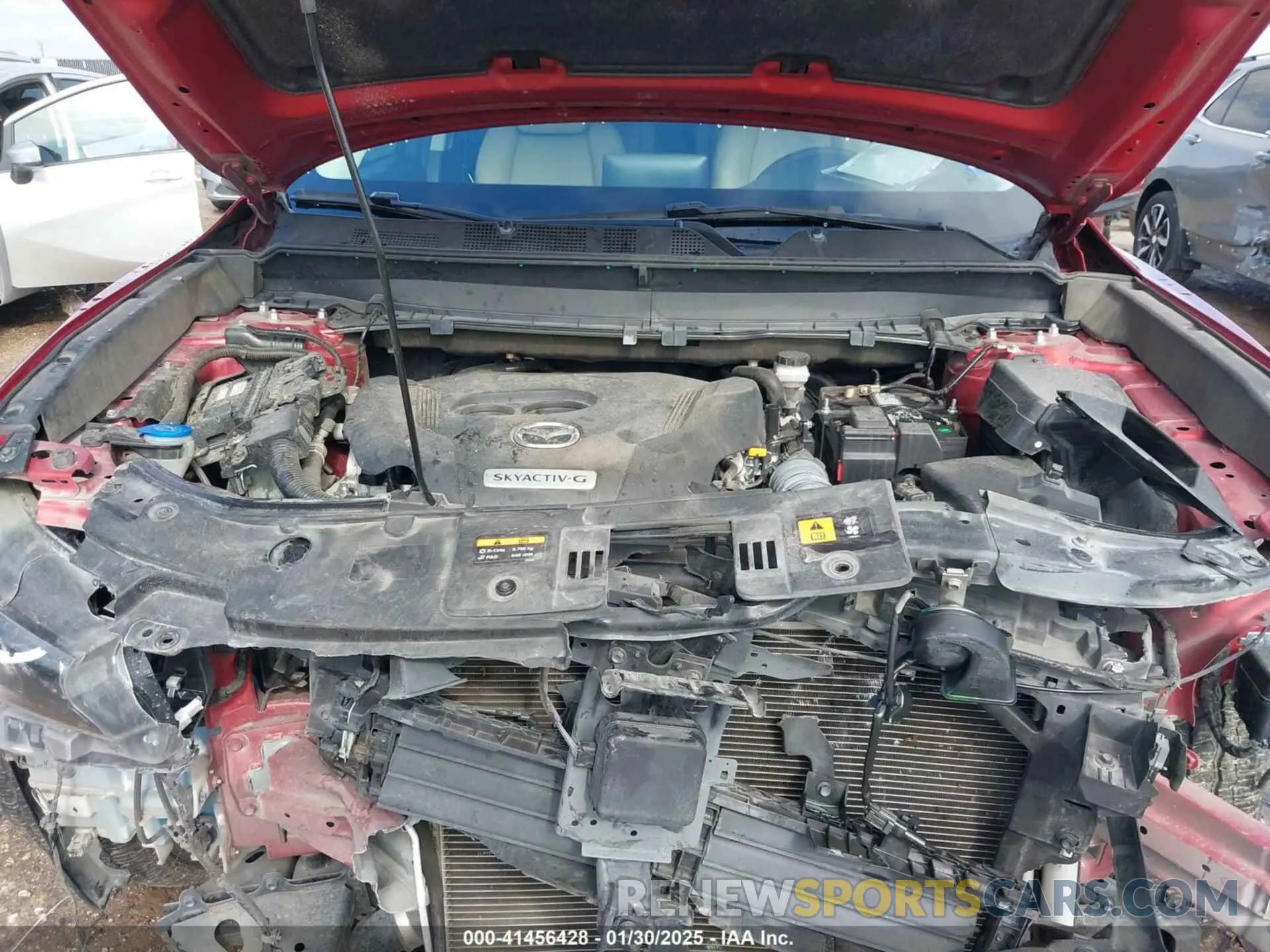 10 fotografías del automóvil dañado JM3TCACY4L0410128 MAZDA CX-9 2020