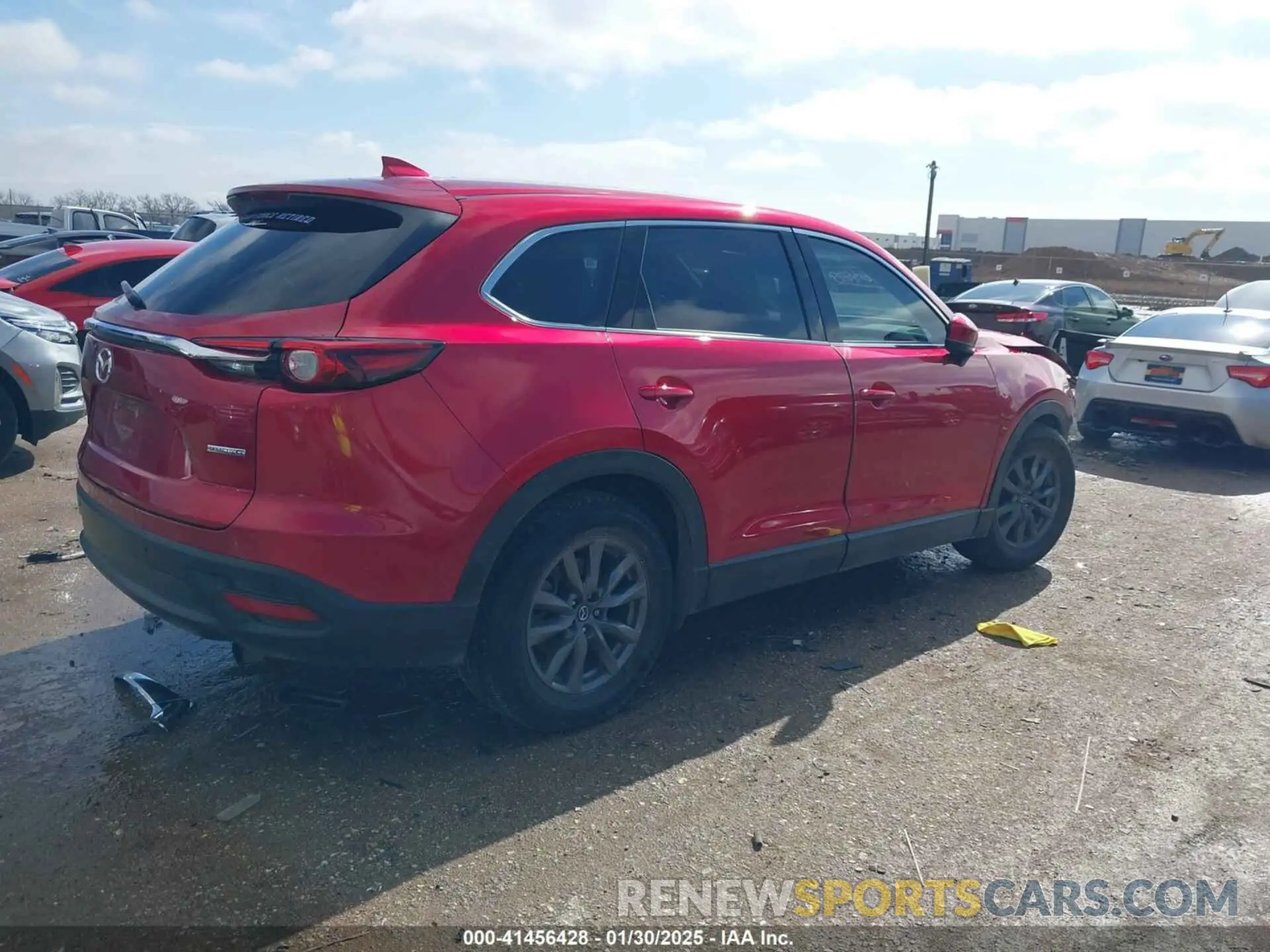 4 fotografías del automóvil dañado JM3TCACY4L0410128 MAZDA CX-9 2020