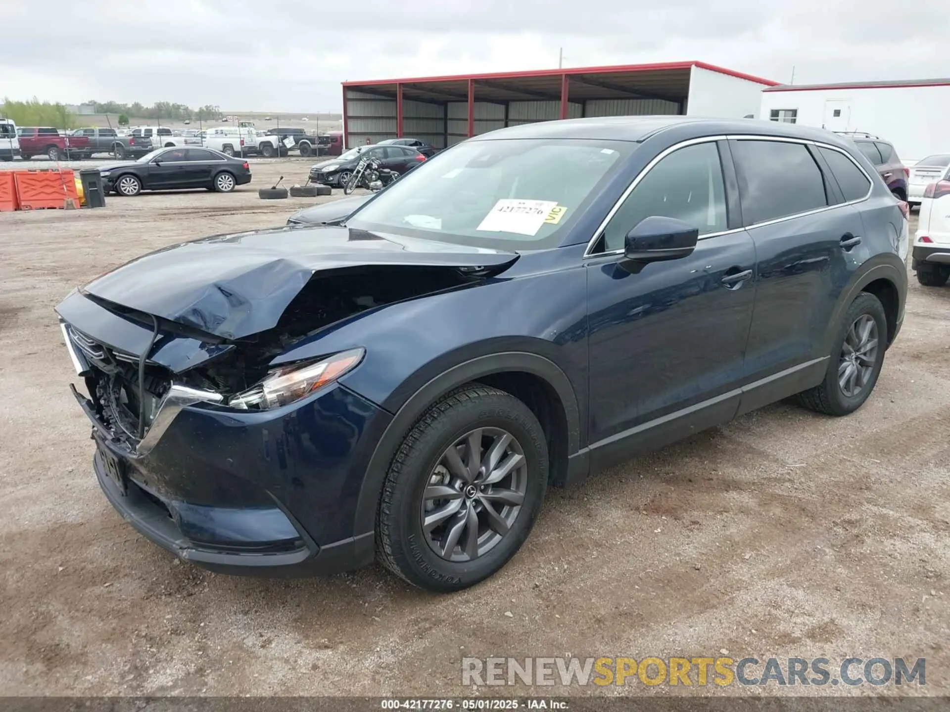 2 fotografías del automóvil dañado JM3TCBCY1L0423246 MAZDA CX-9 2020