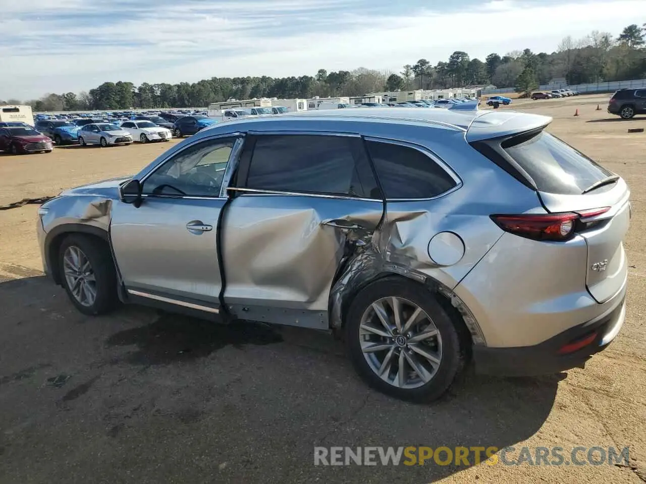 2 fotografías del automóvil dañado JM3TCBDY2L0413050 MAZDA CX-9 2020