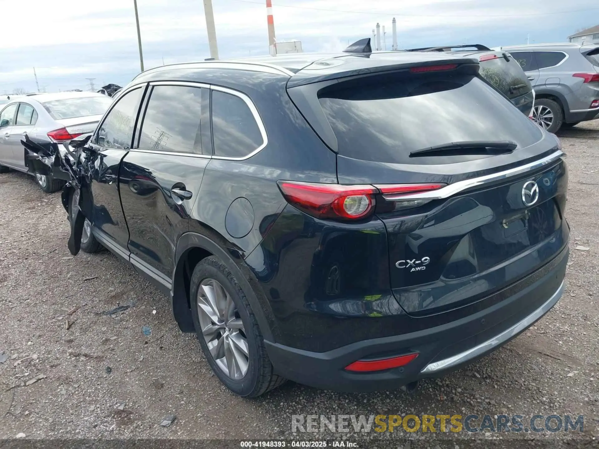3 fotografías del automóvil dañado JM3TCBDY3L0419049 MAZDA CX-9 2020