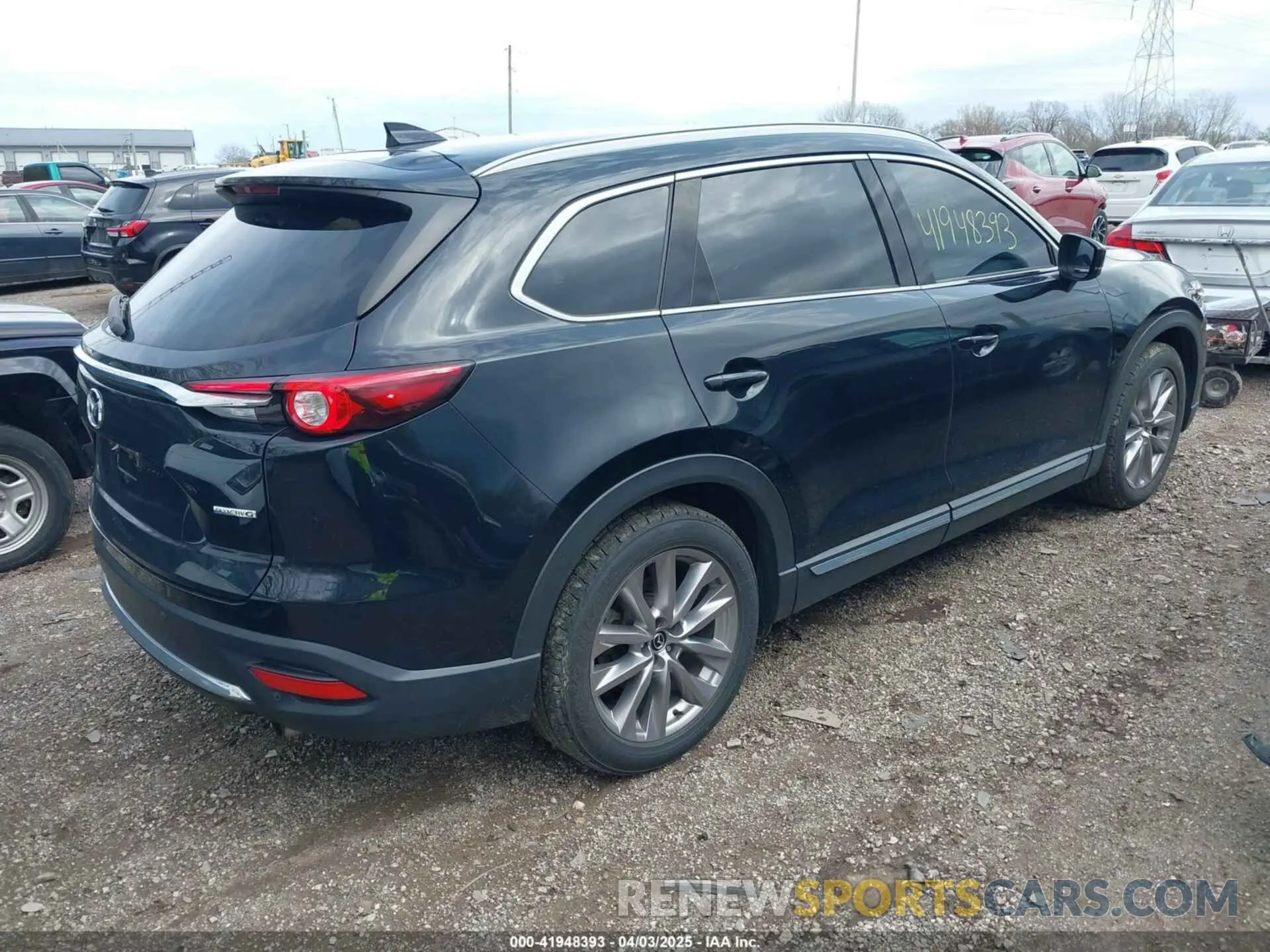 4 fotografías del automóvil dañado JM3TCBDY3L0419049 MAZDA CX-9 2020